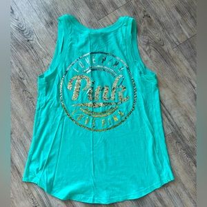 Vintage PINK Brand BLING Graphic Tank Top